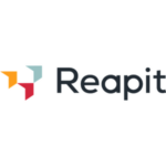 Reapit logo: multicolored geometric icon to the left and the word Reapit in dark blue.