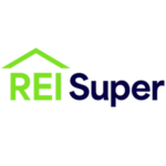 REI Super logo with a lime-green house outline over the lime 'REI' and blue 'Super' text.