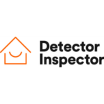 Detector Inspector logo: orange outlined house with a smiling arc, next to bold 'Detector Inspector' text.