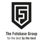 The Fotobase Group logo: a dark shield emblem with a stylized FG and the tagline 'The Fotobase Group for the best by the best'.